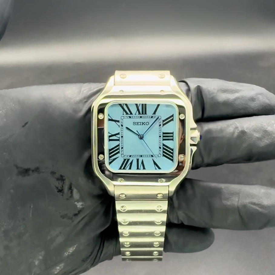 Santos Tiffany Blue SeikoMod
