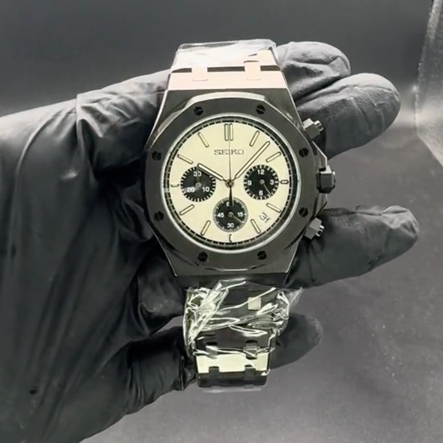 Royal Oak Chrono Panda Noir SeikoMod