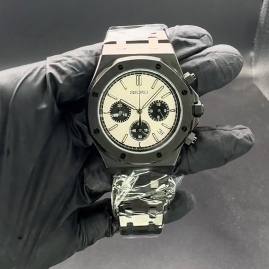 Royal Oak Chrono Panda Noir SeikoMod