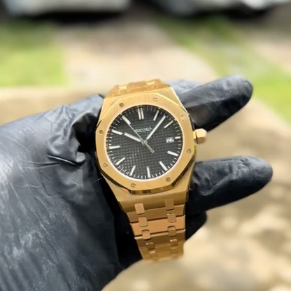 Royal Oak Or Noir SeikoMod