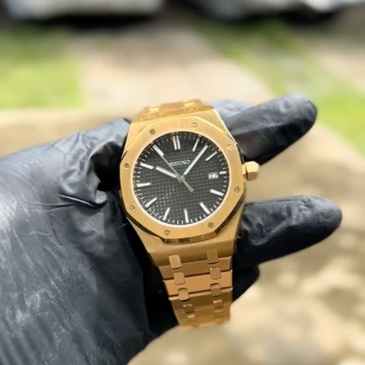 Royal Oak Or Noir SeikoMod