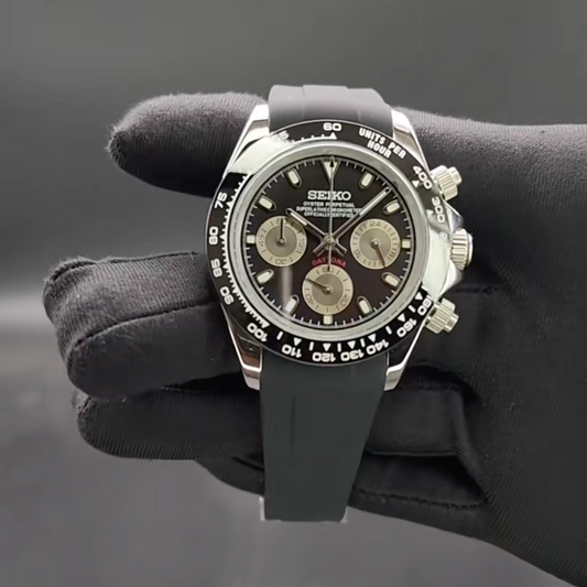 Daytona Ceramique Noir Rubber SeikoMod