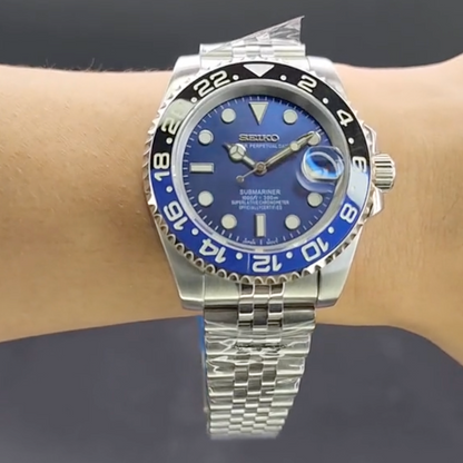 GMT Batman Bleu Jubilee SeikoMod