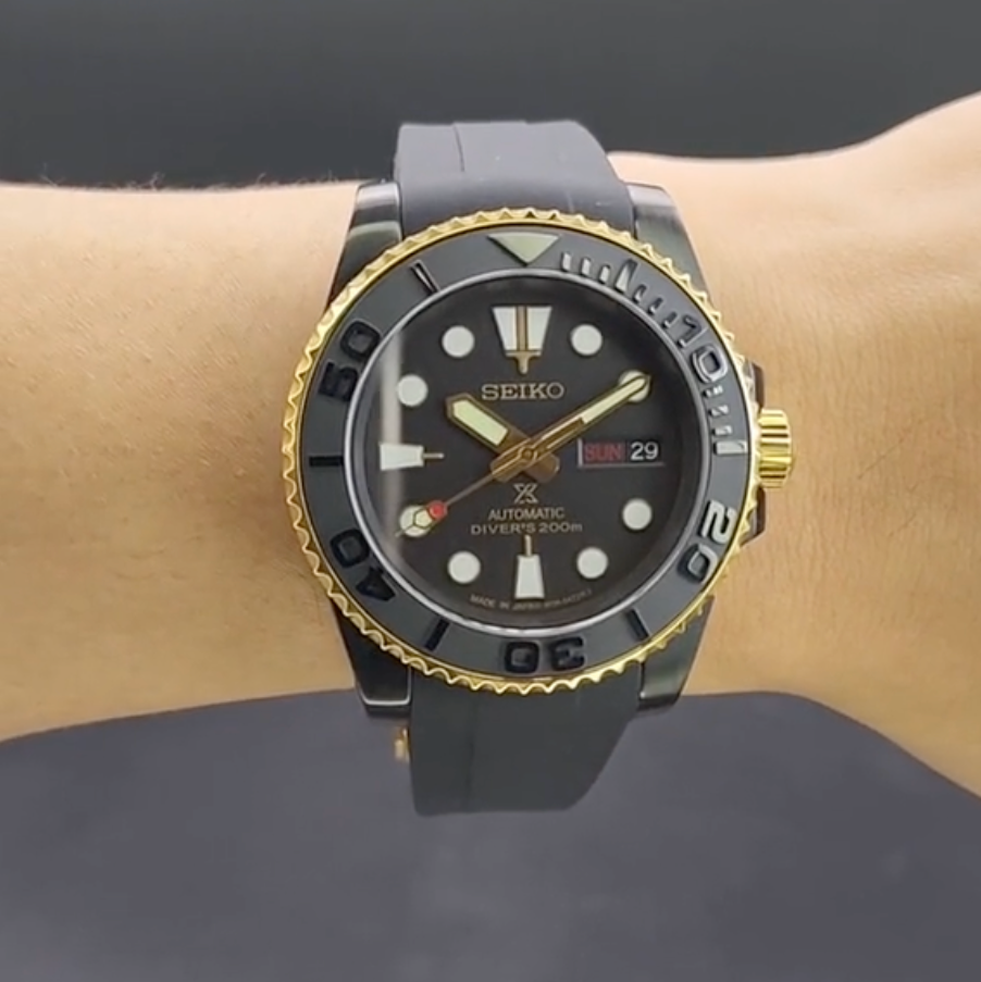 Submariner Noir Or Rubber SeikoMod
