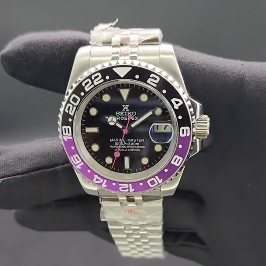 GMT Joker Noir-Violet Jubilee SeikoMod