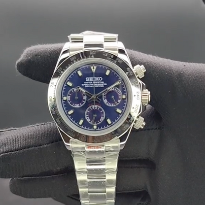 Daytona Bleu Noir Oyster SeikoMod