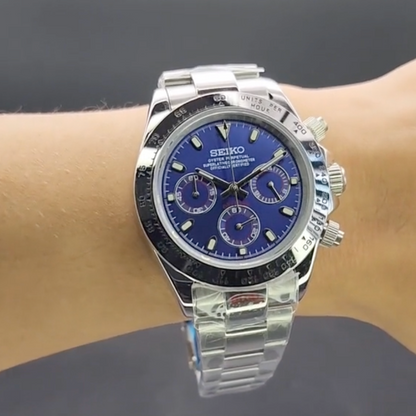 Daytona Ceramique Bleu Rubber SeikoMod