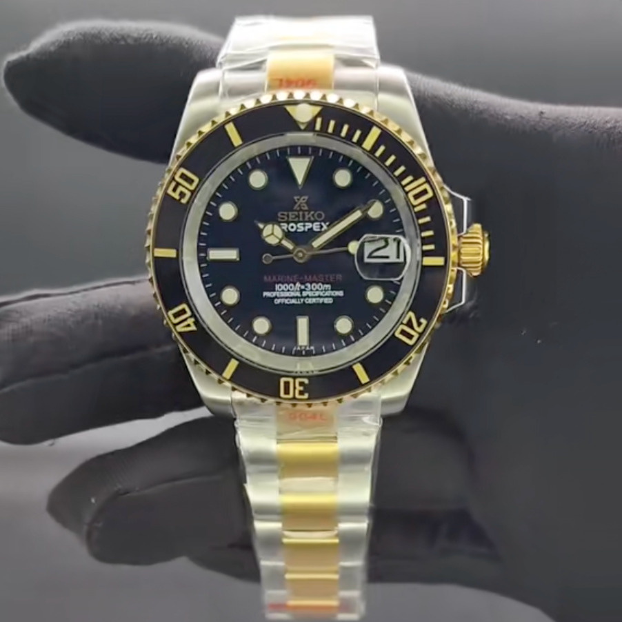 Submariner Bicolore Or-Acier SeikoMod