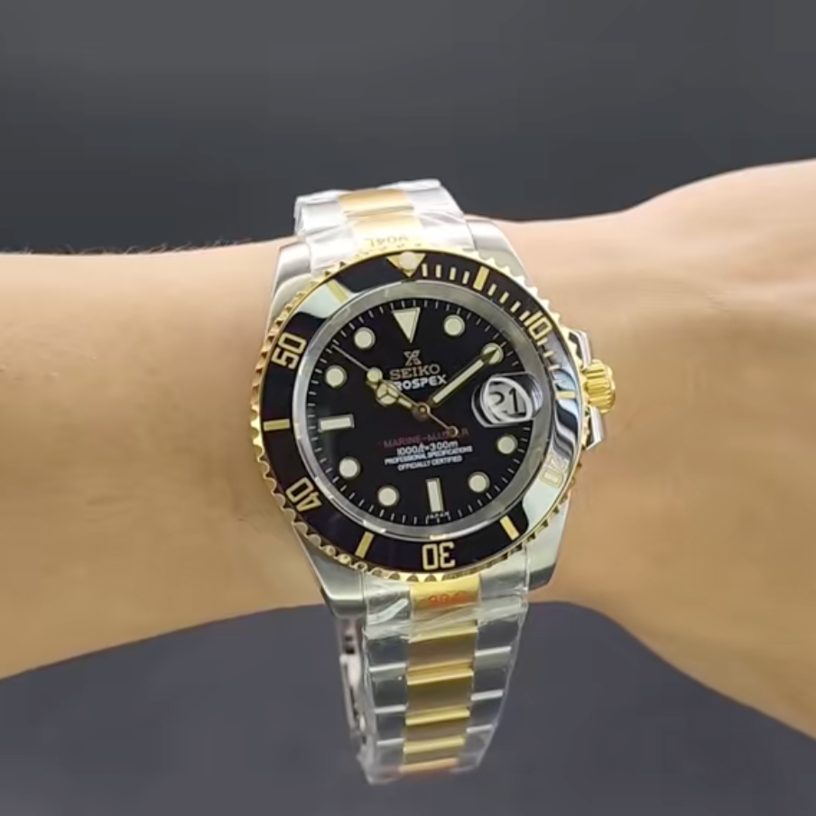 Submariner Bicolore Or-Acier SeikoMod