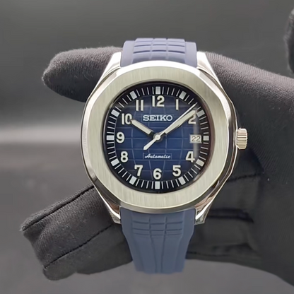 Nautilus bleu Rubber SeikoMod