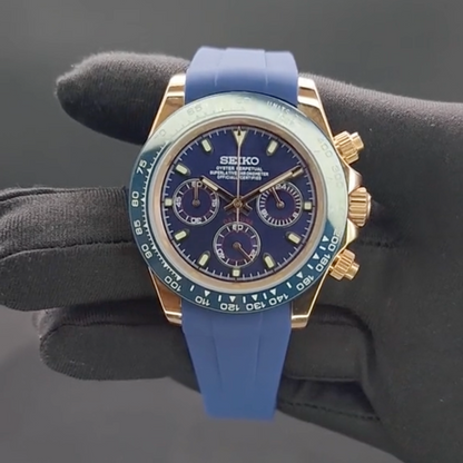 Daytona Or Bleu Rubber SeikoMod