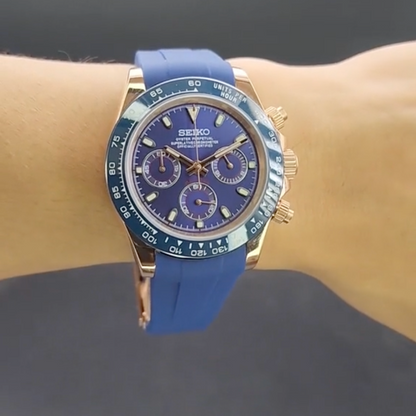Daytona Or Bleu Rubber SeikoMod