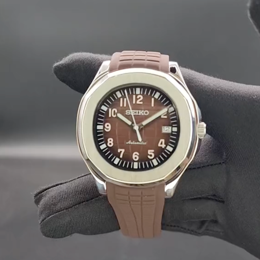 Nautilus Marron Rubber SeikoMod