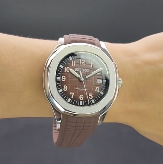 Nautilus Marron Rubber SeikoMod